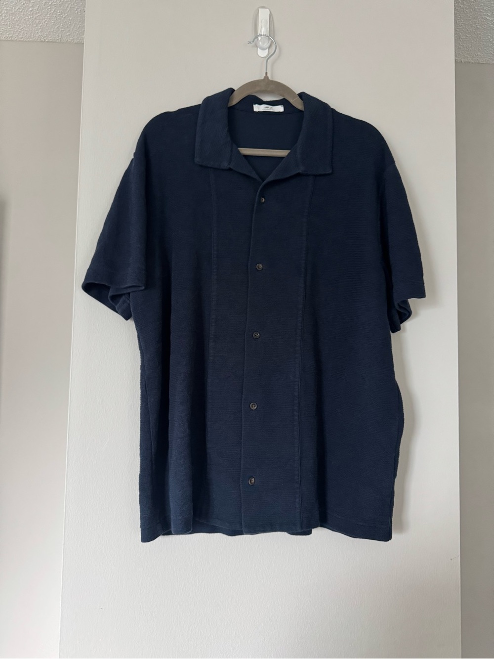 Jacquard-Knit Cotton Shirt